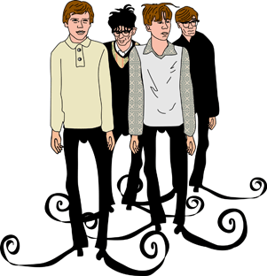 fin del mundo,beatles,sharp pins,wild billy childish,feelies,thraeds,dronte,bronze age visions,gene vincent + jack neal